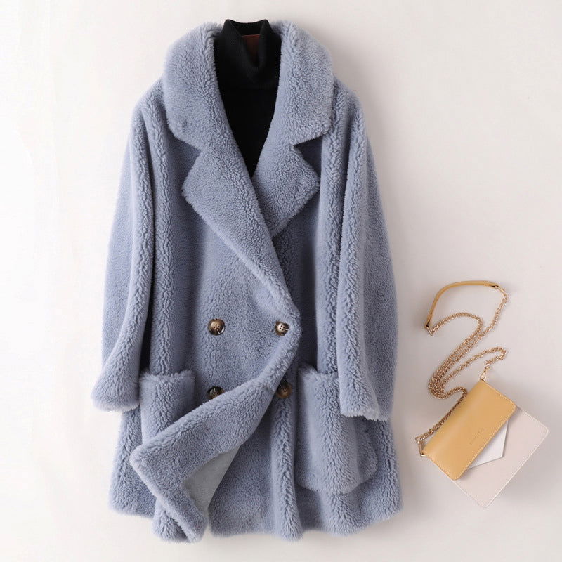 Amoretti Celeste Shearling Coat - northshorefashion