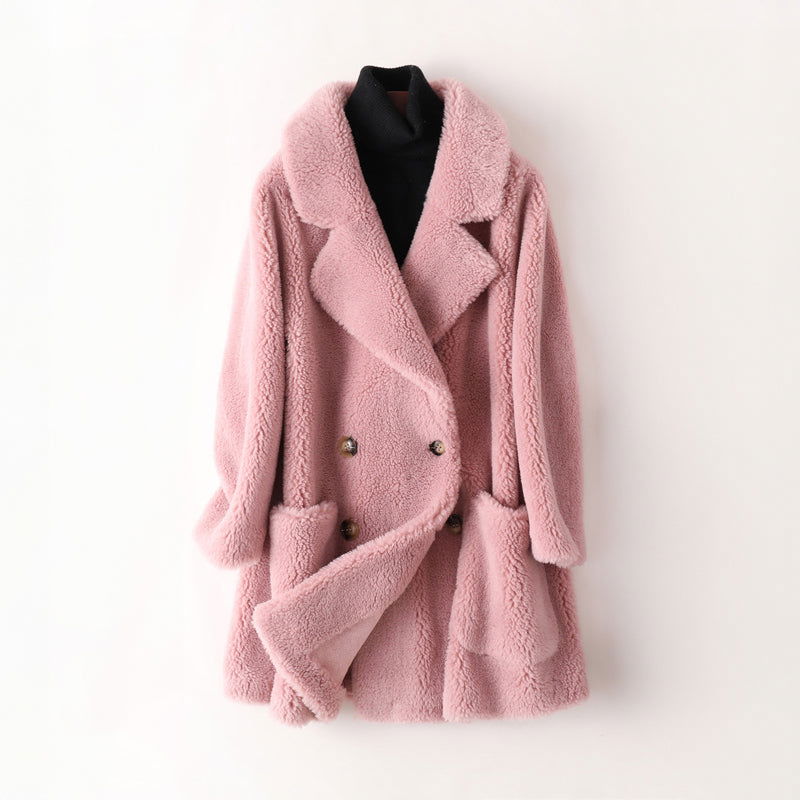 Amoretti Celeste Shearling Coat - northshorefashion