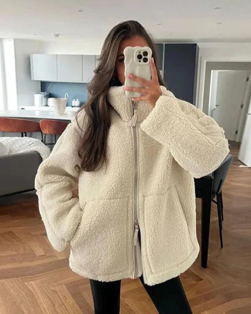 PENELOPE - WARM TEDDY JACKET - northshorefashion