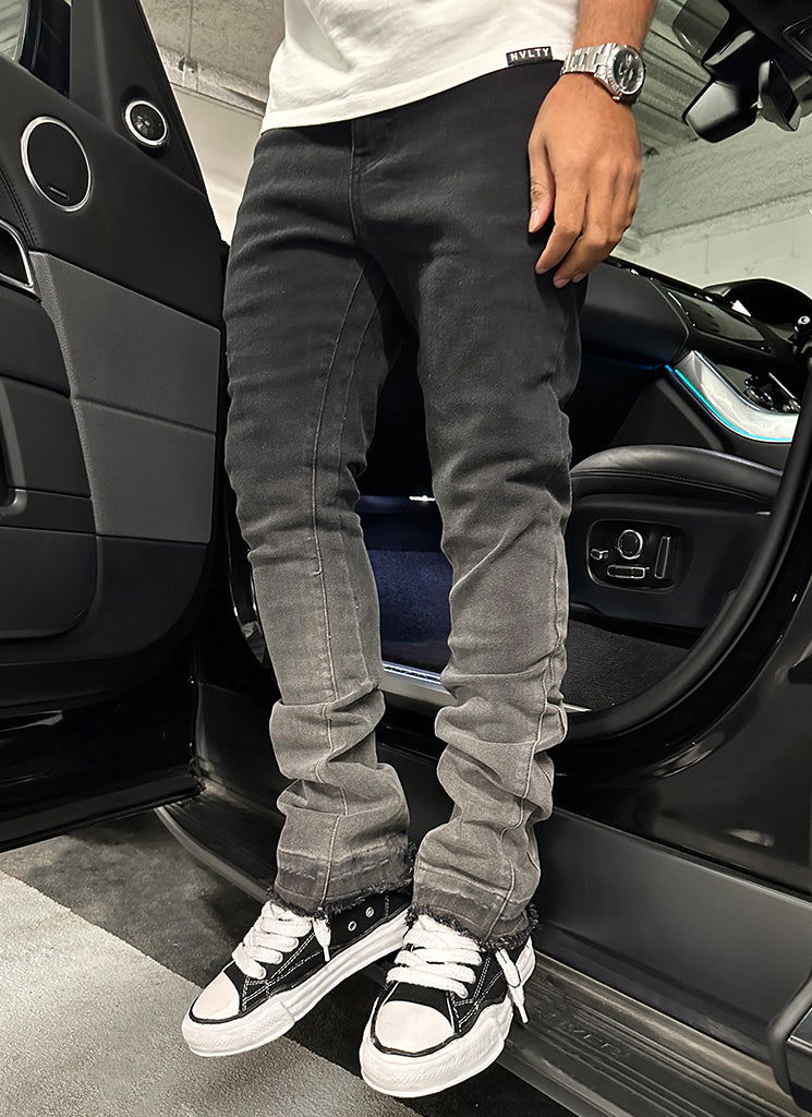 Vintage Flare Deep Fade Jeans - Black - northshorefashion