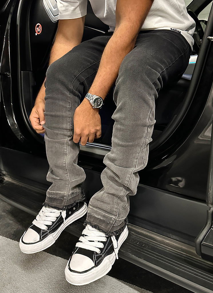 Vintage Flare Deep Fade Jeans - Black - northshorefashion