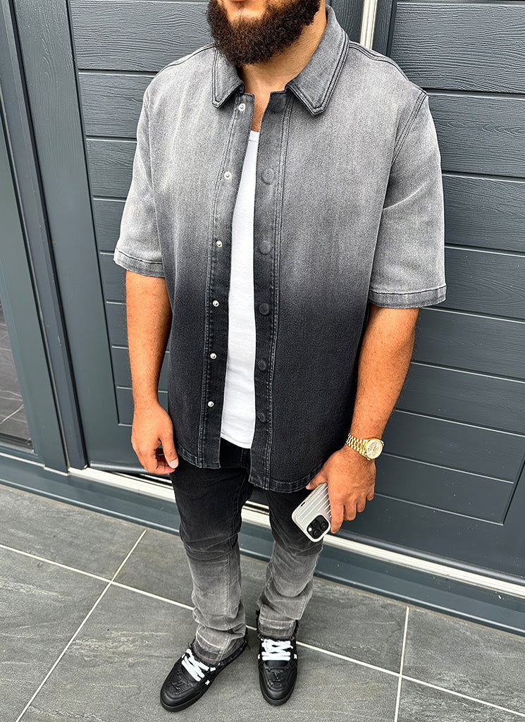 Vintage Flare Deep Fade Jeans - Black - northshorefashion