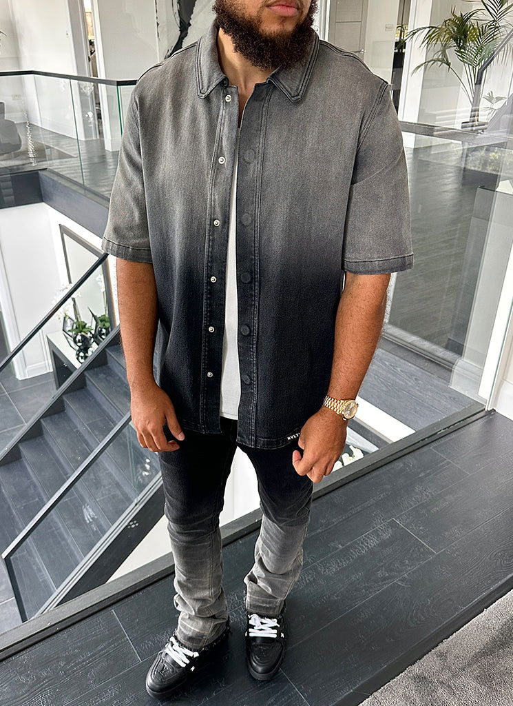 Vintage Flare Deep Fade Jeans - Black - northshorefashion