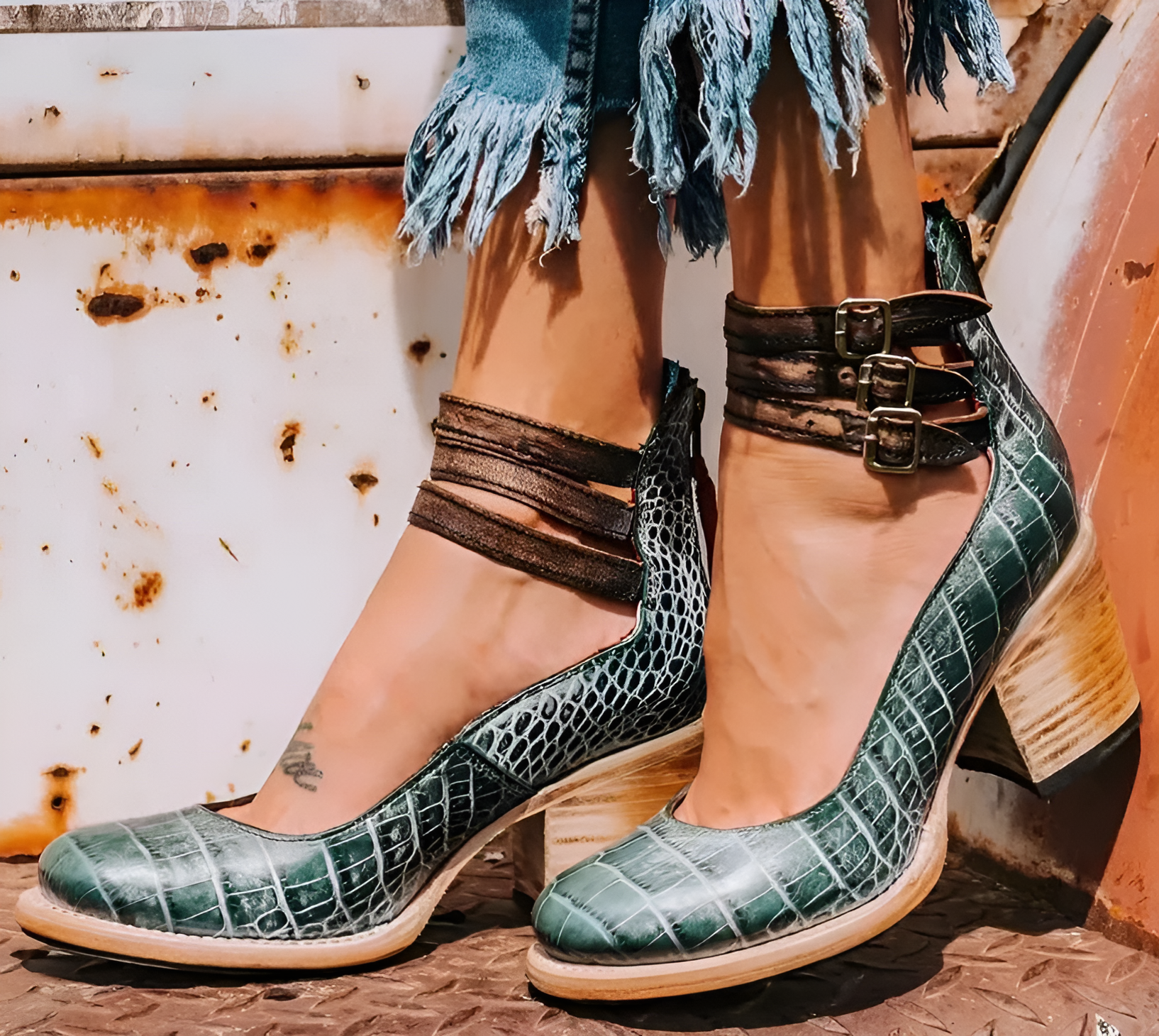 Catherine - Elegant Leather Heels